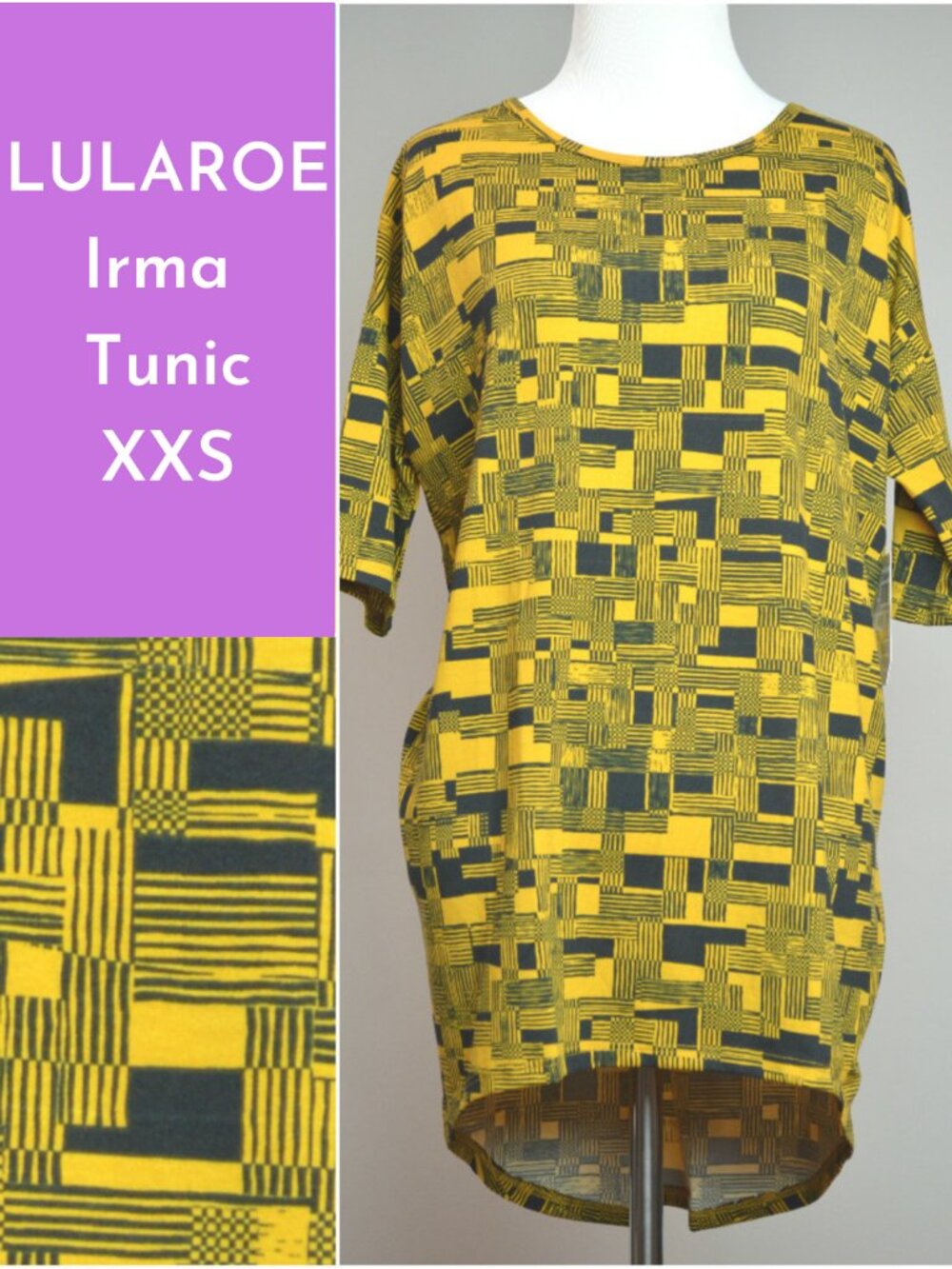 NWT XXS Line Print Irma
